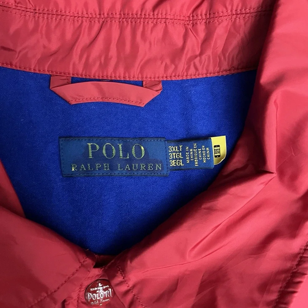 Polo Ralph Lauren NY STATE CHAMPS Red Coach's Jacket Size 3XLT NWOT Winged Foot
